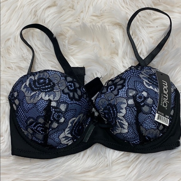 Bundle of Six Contrast Lace Construction Bras - Picture 3 of 4